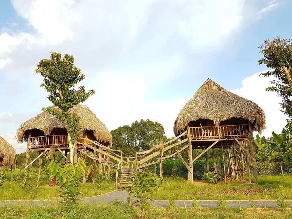Sunny Field Eco Stilt House Villa Cat Tien Exterior photo