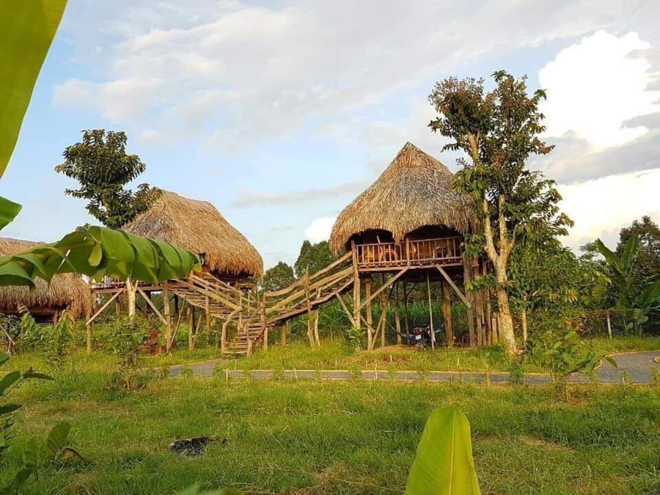 Sunny Field Eco Stilt House Villa Cat Tien Exterior photo